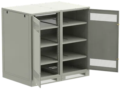 Шкаф аккумуляторный ITK LB35-13H49-2M, 1350×1400×950 мм, серый