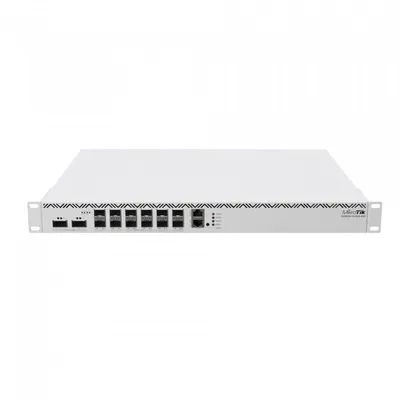 Маршрутизатор/ CCR2216-1G-12XS-2XQ Cloud Core Router with Amazon Annapurna Labs Alpine v3 AL73400 CPU (16-cores, 2GHz per core) and Marvell Prestera Aldrin2 switch-chip, 16GB RAM, 2x100G QSFP cages, 14x25G SFP28 cages, 1xGbit LAN, 2xM.2 SATA slots, RouterOS L6, 1U rackmount case, Dual-redundant hot-swap PSU's