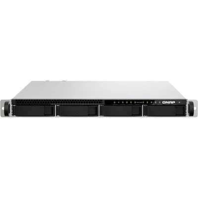 Сетевое хранилище без дисков/ ENTERPRISE QNAP TS-h987XU-RP-E2334-16G QuTS hero NAS, Xeon E-2334 4C 8T 3.4-4.8GHz, 16 GB ECC DDR4 (1 x 16 GB) up to 128GB (4 x 32 GB), 9-bay (4 x 3.5-inch SATA + 5 x 2.5-inch U.2/U.3 PCIe / SATA), 2x10 GbE, 2x2.5 GbE, 1 x Gen4 x8, 4xUSB 3.2 Gen 2 (10Gbps), 1U rackmount, 2 PSU. W/o RAIL-B02