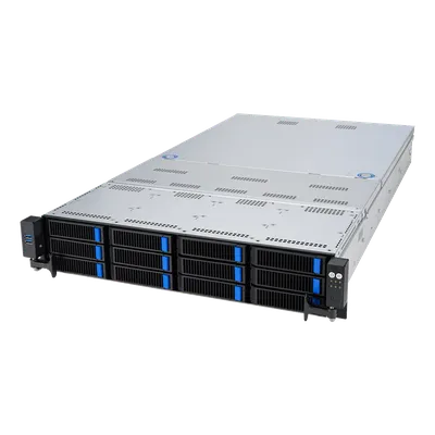 Серверная платформа/ ASUS RS720-E11-RS12U, 2U, 2 x LGA4677,  32 DIMM DDR5, 12=8 x NVMe/SAS*/SATA + 4 NVMe/SATA hs, 2 x M.2 slot, 2 x 10Gbe (X710) RJ45 port,Up to 8 slots PCIe 5.0, 1 x OCP 3.0, 1+1 1600W