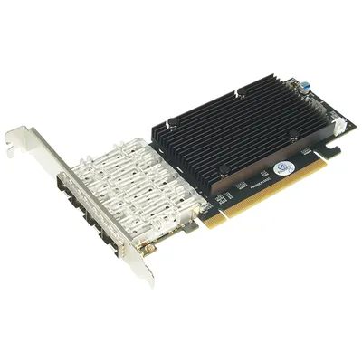 Сетевая карта SUNRICH TECHNOLOGY(H.K.) LIMITED N-750, 4×25G SFP28, PCIe 4.0 x16, Intel E810