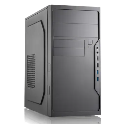 Корпус FoxLine FL-733R-FZ450R-U32, mATX, Mini Tower, 450W PSU