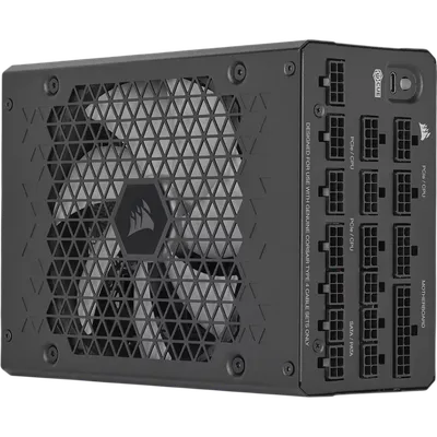 Блоки питания/ Power Supply Corsair HX1200i Ultra-Low Noise, Model RPS0202, 1200W 80+ Platinum (ATX, 3.1, PCIe 5.1, Full modular, 1x24(20+4)pin, 2x12V-2x6, 1x16-pin PCIe, 2x4+4-pin CPU +12V (EPS), 6x4-pin Molex, 5x6+2-pin PCIe, 8xSATA3, 1xUSB (Type-C), Active, 140x140mm, 200x150x86mm, APFC, Power cable-EU, black)
