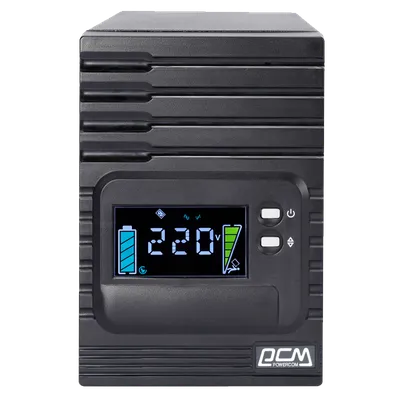 ИБП Powercom SPT-1500-II LCD, 1500ВА/1050Вт, линейно-интерактивный, 8×IEC C13