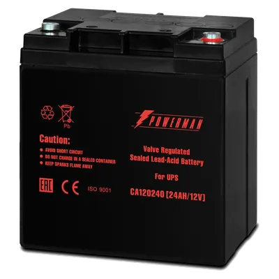 Батарея Powerman POWERMAN Battery 12V/24AH, 12В, 24Ач, AGM