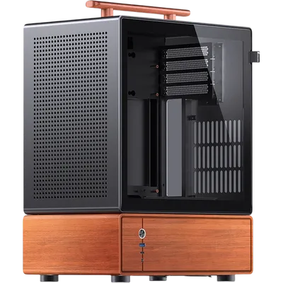 Корпус Jonsbo T7 black, Mini-Tower, mATX/mITX, стекло