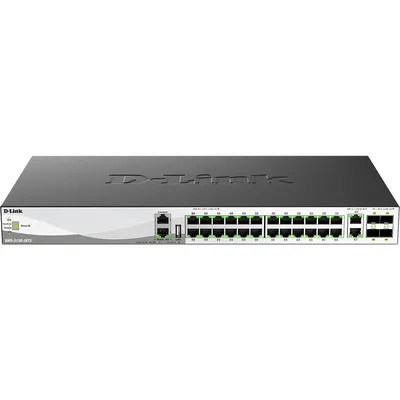Коммутатор D-Link DMS-3130-30TS/A1A, L3, 24×2.5GbE, 2×10GbE, 4×25G SFP28