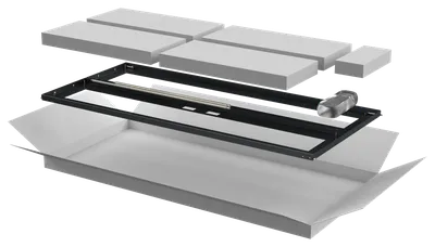 Дверь перфорированная двустворчатая ITK LINEA N LN05-24U6X-D2P, 600мм, 24U, черная