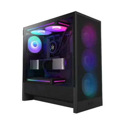 Корпус NZXT H5 Flow RGB CC-H52FB-R1, Midi-Tower, 4×120 мм, E-ATX