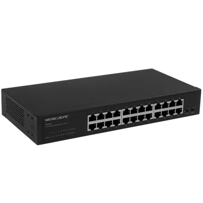 Коммутатор Mercusys MS124GS, неуправляемый, 24×1GbE