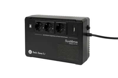 ИБП Systeme Electric BVSE400RS, 400ВА/240Вт, Line-Interactive, 3×Schuko