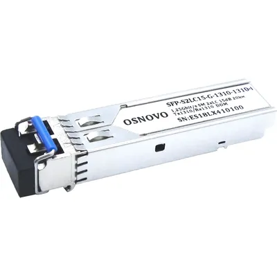 SFP-S2LC15-G-1310-1310-I - Оптический SFP Модуль промышленный OSNOVO. Два волокна Single Mode. Скорость: до 1,25 Гбит/c. Тип разъема: 2xLC. Оптический бюджет: 15дБ. Расстояние передачи - до 20км. Рабочая длина волны,нм - Tx:1310/Rx:1310.