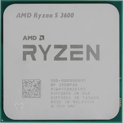 Процессор AMD Ryzen 5 3600 (100-000000031), 6 ядер/12 потоков, 3.6/4.2ГГц, AM4