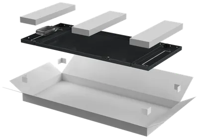 Панель задняя ITK LINEA N LN05-18U6X-ZM, 600мм, 18U, черная