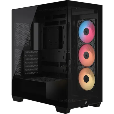 Корпус без блока питания/ Case Corsair 3500X RS-R ARGB, Midi-Tower, TG, 3x120mm ARGB, 2xUSB-A 3.2, 1xUSB 3.2 Type-C, E-ATX, ATX, mATX, mITX Black