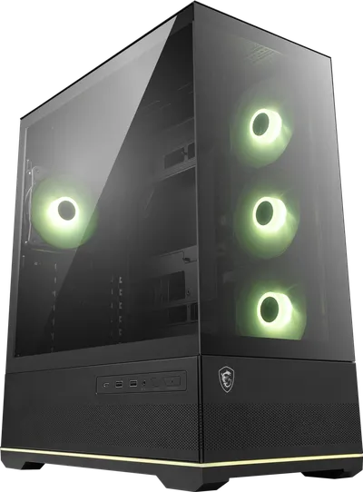 Корпус ПК MSI 306-7G28R21-JA4, Midi-Tower, TG, 4×120мм ARGB, ATX