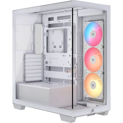 Корпус без блока питания/ Case Corsair 3500X RS-R ARGB, Midi-Tower, TG, 3x120mm ARGB, 2xUSB-A 3.2, 1xUSB 3.2 Type-C, E-ATX, ATX, mATX, mITX White