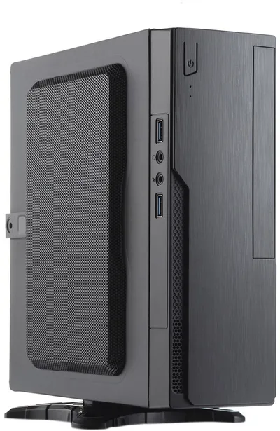 Корпус с блоком питания 220Вт./ Case Foxline FL-BQ5, mITX, 1x5.25EXT(slim), 1x2.5INT, 2xUSB3.0, HDA, 1x40fan, w/220W TFX PSU, Tool-Free, w/1.2m EU pwr cord