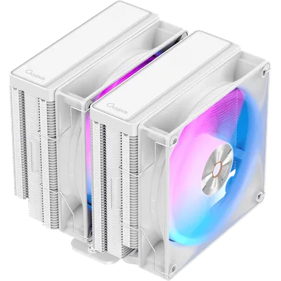 Кулер Ocypus Delta A62 WH ARGB, 260W, 2×120мм, 156мм, белый