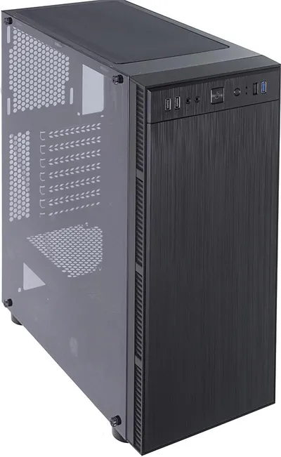 Корпус ПК accord ACC-3407, Midi Tower, 3x2.5", 2x3.5", без БП, чёрный