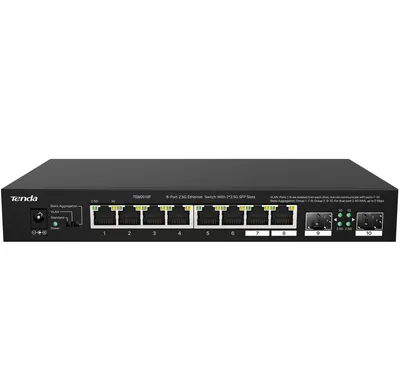 Коммутатор Tenda TEM2010F, 8×2.5GbE, 2×2.5G SFP, неуправляемый