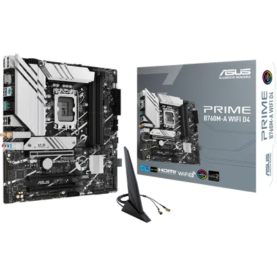 Материнская плата ASUS PRIME B760M-A WIFI D4, LGA 1700, Intel B760, DDR4, mATX