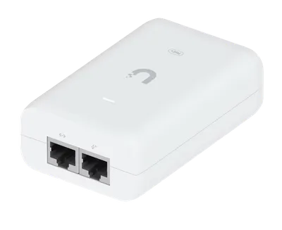 PoE-инжектор Ubiquiti U-PoE+, 48VDC, 30W, Gigabit