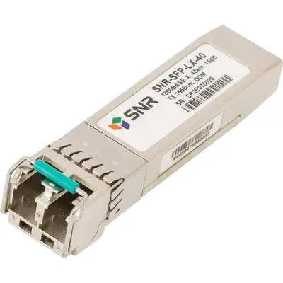 SNR SNR-SFP-LX-40 Двухволоконный модуль, SFP 1000BaseLX, разъем LC, рабочая длина волны 1550нм, (16 dB), с поддержкой функции DDM