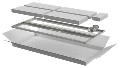 Дверь перфорированная двустворчатая ITK LN35-24U6X-D2P, 600мм, 24U, серая