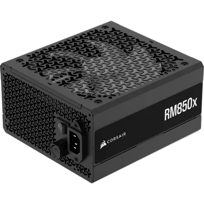 Блоки питания/ Power Supply Corsair RM850x, Model RPS0197, 850W 80+ Gold (ATX, 3.1, PCIe 5.1, Full modular, 1x24(20+4)pin, 1x12V-2x6, 2x4+4-pin CPU +12V (EPS), 3x4-pin Molex, 3x6+2-pin PCIe, 8xSATA3, Active, 140x140mm, 160x150x86mm, APFC, Power cable-EU, black)