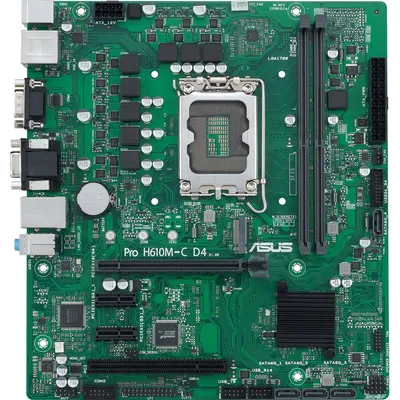 Материнская плата ASUS Pro H610M-C D4-CSM, LGA1700, DDR4, mATX