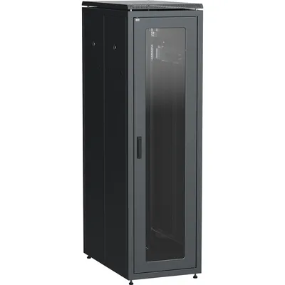Шкаф ITK LN05-47U81-GM, 47U, 800×1000 мм, стекло/металл, черный