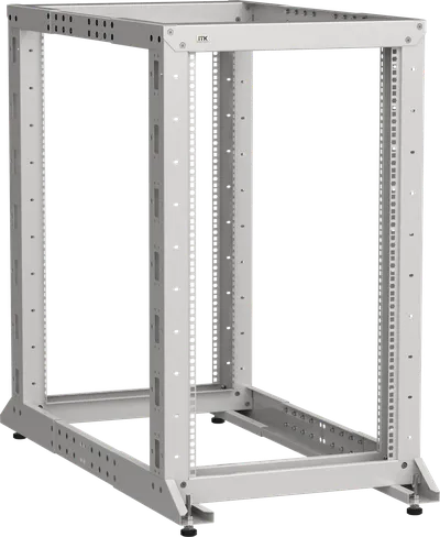 Стойка двухрамная ITK LF35-47U61-2GM, 19", 47U, 600×600-1000 мм, серая