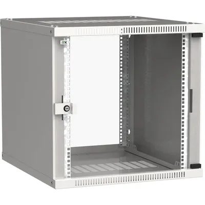 Шкаф коммутационный ITK LWE3-09U64-GF, настенный, 9U, 600×450мм, стеклодверь, IP20