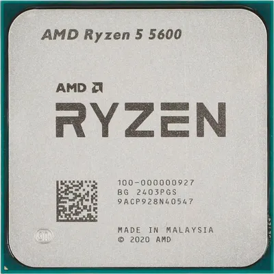 100-000000927 - Центральный Процессор AMD RYZEN 5 5600 OEM (Vermeer, 7nm, C6/T12, Base 3,50GHz, Turbo 4,40GHz, Without Graphics, L3 32Mb, TDP 65W, SAM4)