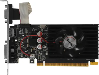 Видеокарта AFOX AF730-2048D3L6, GeForce GT 730, 2ГБ GDDR3, Low Profile
