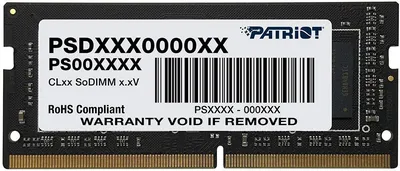 Оперативная память Patriot PSD416G32002S, 16ГБ DDR4 3200МГц SO-DIMM