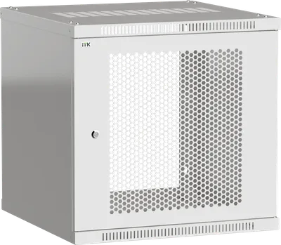 Шкаф ITK LWE3-09U67-PF, Linea WE, 9U, 600×650мм, дверь перфорированная, серый