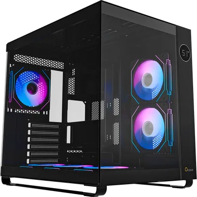 Корпус ПК Ocypus Iota-C70-BKD600XX-GL, Midi-Tower, 6x120mm ARGB, TG