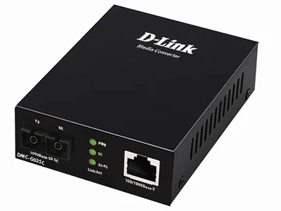 Медиаконвертер D-Link DMC-G02SC/A1A, RJ-45 1000Base-T, SC MM 1000Base-SX