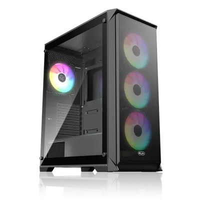 Корпус Raijintek 0R20B00267, ARCADIA 41-MS4, Midi-Tower, TG, ATX, черный