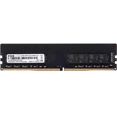 Оперативная память Foxline FL3200D4U22-32G, 32ГБ, DDR4, 3200МГц, DIMM