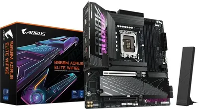 Материнская плата Gigabyte B860M AORUS ELITE WIFI6E, LGA 1851, DDR5, mATX