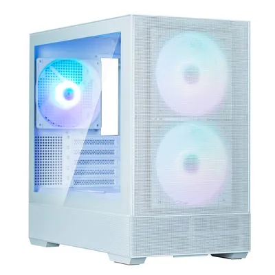Корпус Zalman P30 AIR White, MATX, Window, 2×140mm ARGB