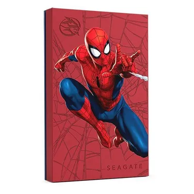 Внешний жесткий диск 2TB Seagate STKL2000417 FireCuda Spider-Man SE,LED, USB 3.2, Playstation and Xbox support, Red/Prin