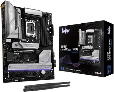 Материнская плата ASROCK B860 LIVEMIXER WIFI, LGA1851, DDR5, ATX