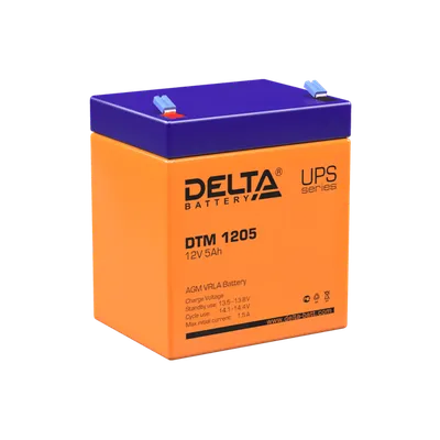 Аккумулятор DELTA Battery DTM 1205, 12В, 5Ач