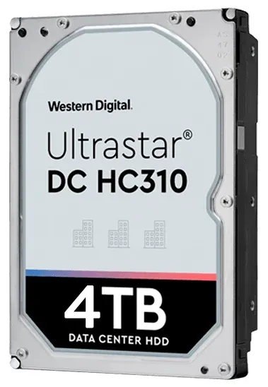 Жесткий диск серверный WD Ultrastar DC HC310 HUS726T4TAL5204 4TB 3.5" SAS 12Gb/s, 7200rpm, 256MB, 0B36048, 512e, Bulk