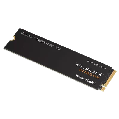 Накопитель SSD WD 2Tb Black SN850X, M.2(22x80мм), NVMe, PCIe 4.0 x4, 3D TLC, R/W 7300/6600Mb/s, IOPs 1 200 000/1 100 000, TbW 1200, DWPD 0.3 (12 мес.)
