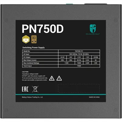 Блок питания DeepCool PN750D, 750W, 80+ Gold, ATX 3.1
